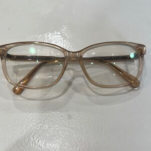Coach Tan Eyeglasses with Black Case